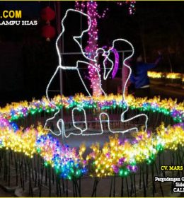 Lampu Hias bentuk bunga Untuk Taman